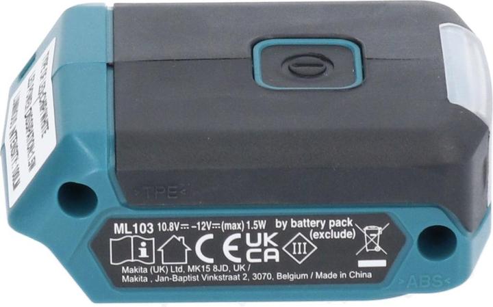 Immagine prodotto Makita Lampada a batteria da 10,8 V ML103 (100 lm)