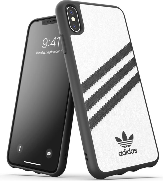 Image du produit adidas Boîtier moulé en PU blanc/noir (Apple iPhone XS Max)