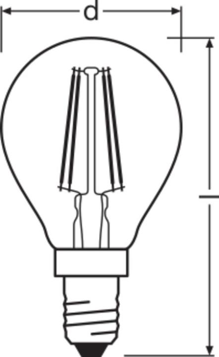 Actual product image Osram vintage 1906 (E14, 4.50 W, 420 lm, 1 x, F)