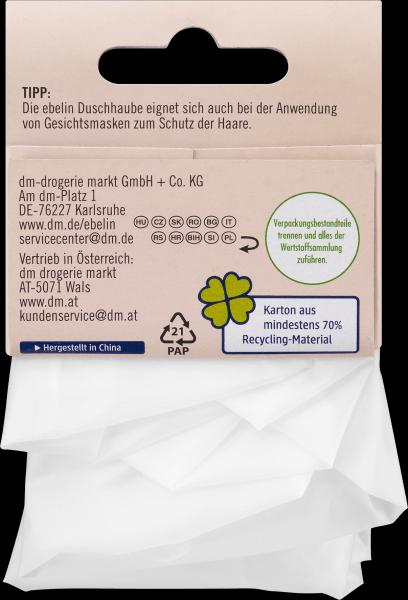 Actual product image dm ebelin Shower cap