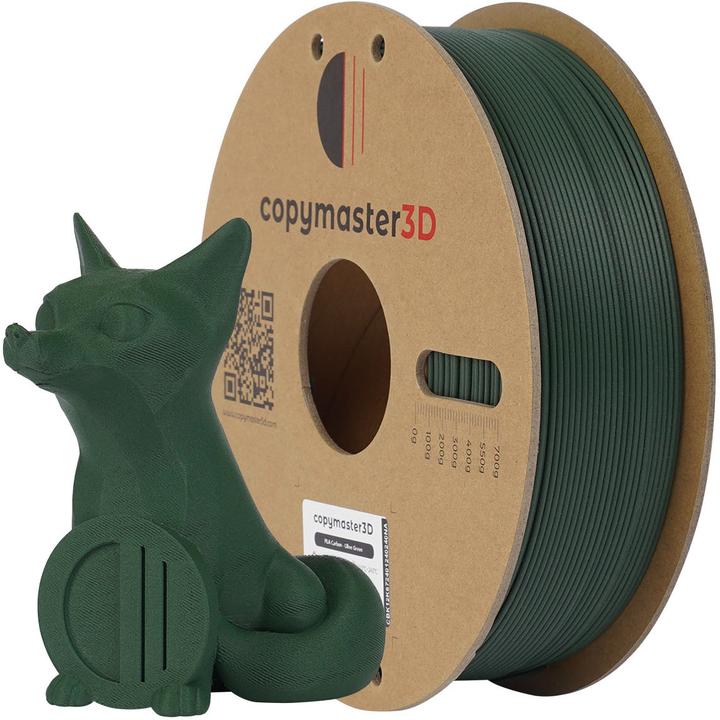 Actual product image Copymaster3D PLA Carbon Filament for 3D Printer, 1.75 mm, Green (PLA, 1.75 mm, 1300 g, Green)