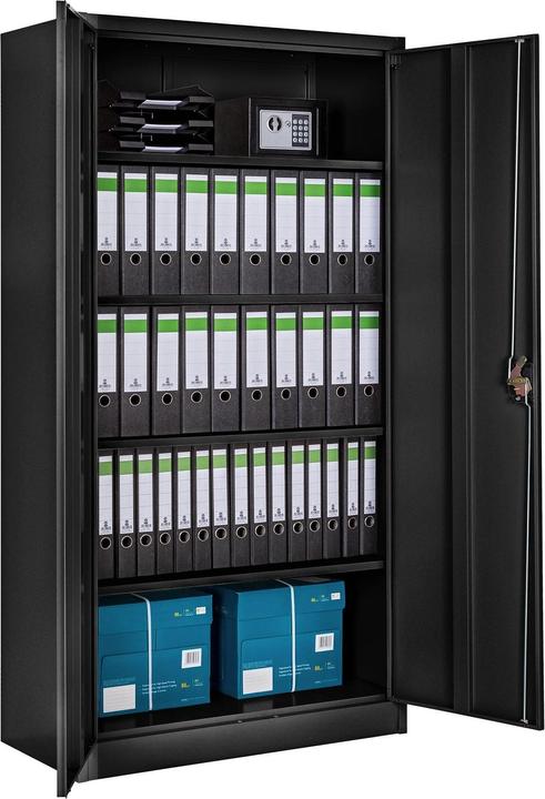Actual product image tectake 4x Filing cabinet with 5 shelves (180 x 90 x 40 cm)