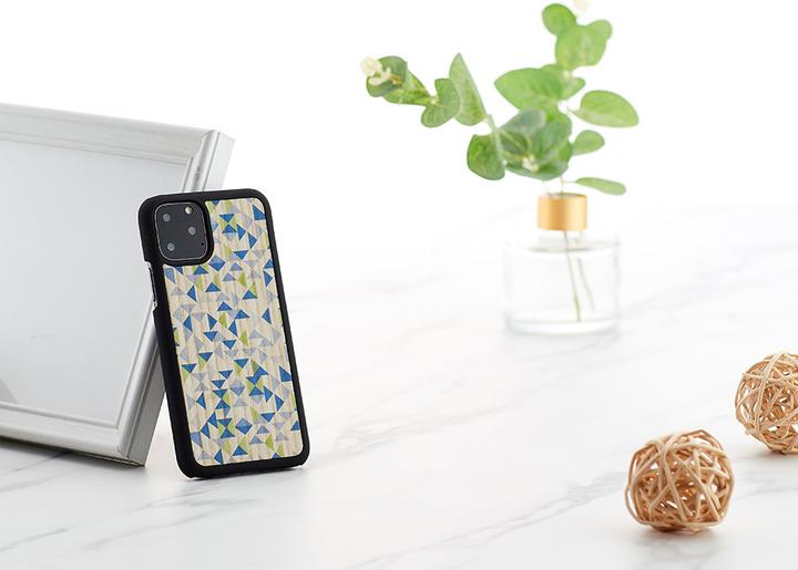Produktbild Man&Wood SmartPhone case iPhone 11 Pro blue triangle black (Apple iPhone 11 Pro)