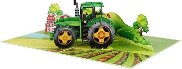 Produktbild MU Classic 3D Pop-Up Grusskarte - Traktor (1 Stk.)