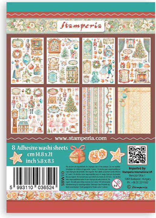 Immagine prodotto Stamperia Washi Pad "Lo Schiaccianoci", 8 fogli, A5
