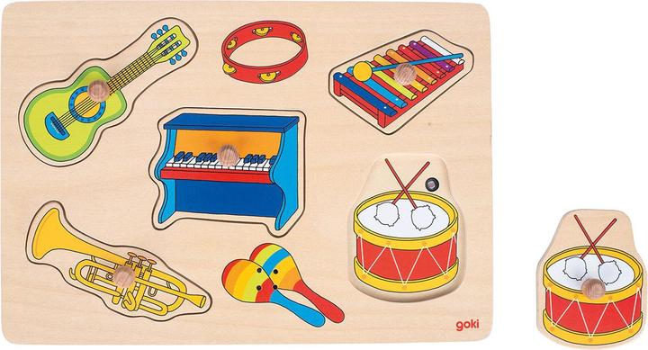 Actual product image Goki Bubble Puzzle Musical Instruments with Sound (German, Italian, English, French)