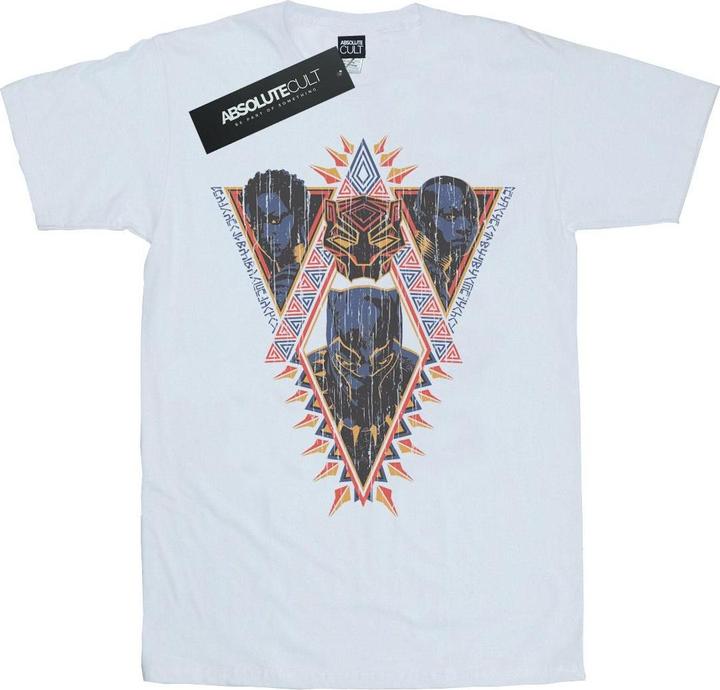 Black Panther Tribal Heads Baumwolle Boyfriend TShirt