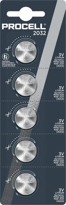 Actual product image Duracell Battery Procell (5 pcs., CR2032, 245 mAh)
