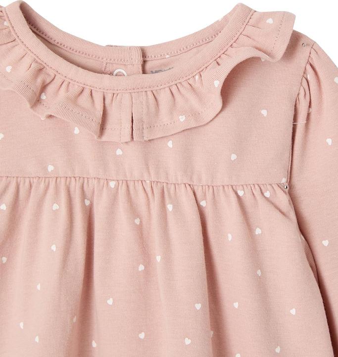 Actual product image Vertbaudet Bio-Kollektion: Baby-Set aus Kleid, Leggings & Haarband, Herzen (62)