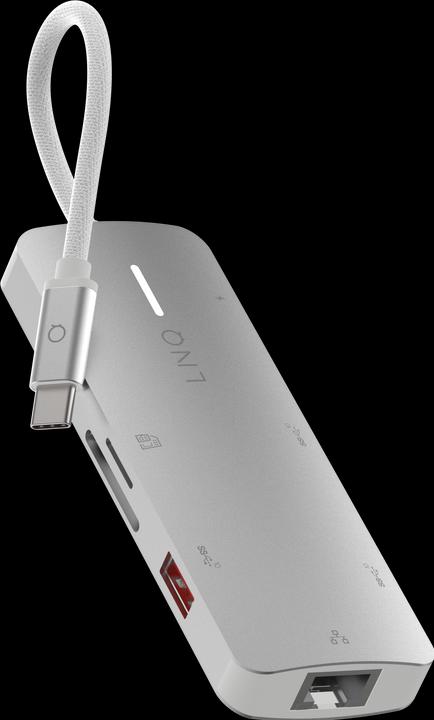 Image du produit LINQ Connects 8in1 PRO USB-C Multiport Hub 140W (USB-C, 8 Ports)