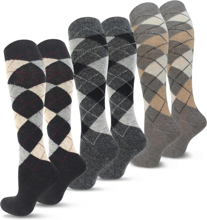 Image du produit Normani 3 paires de bas d'alpaga à carreaux (Lot de 3, 35 - 38)
