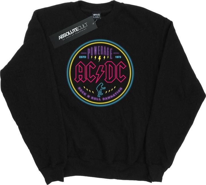 Actual product image AC/DC Mens Circle Neon Cotton Sweatshirt (XL)