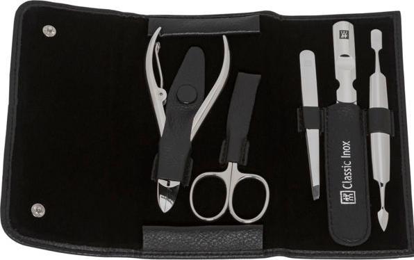 Image du produit Zwilling 97437-004-0 Classic Inox Étui en cuir de vache 5 pièces noir