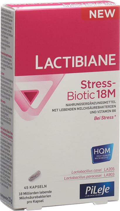 Actual product image Lactibiane Stress-Biotic 18M Caps (45 Piece, Capsules, 46 g)