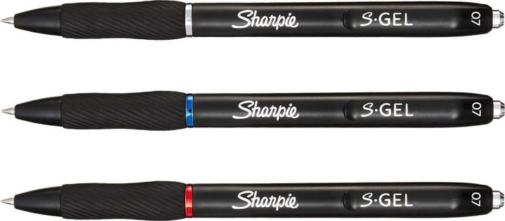 Produktbild Sharpie Gelschreiber 0.7 mm, 3 Stück (Blau, Schwarz, Rot, 3 x)