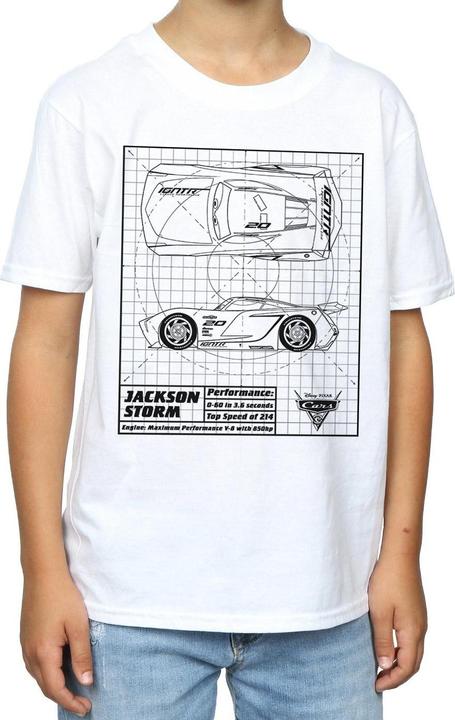 Produktbild Disney Cars Jackson Storm Blueprint TShirt Jungen (152, 158)