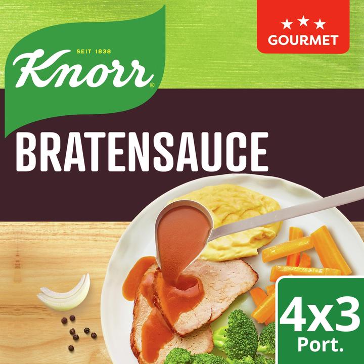 Actual product image Knorr Roast sauce gourmet pack for gourmets, sauce ideal with tender vegetables & meat (144 g)