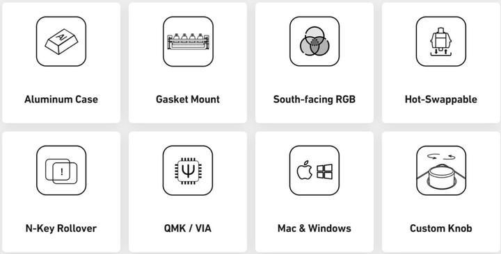 Image du produit Akko Kit barebone MonsGeek M1 (US, Filaire)