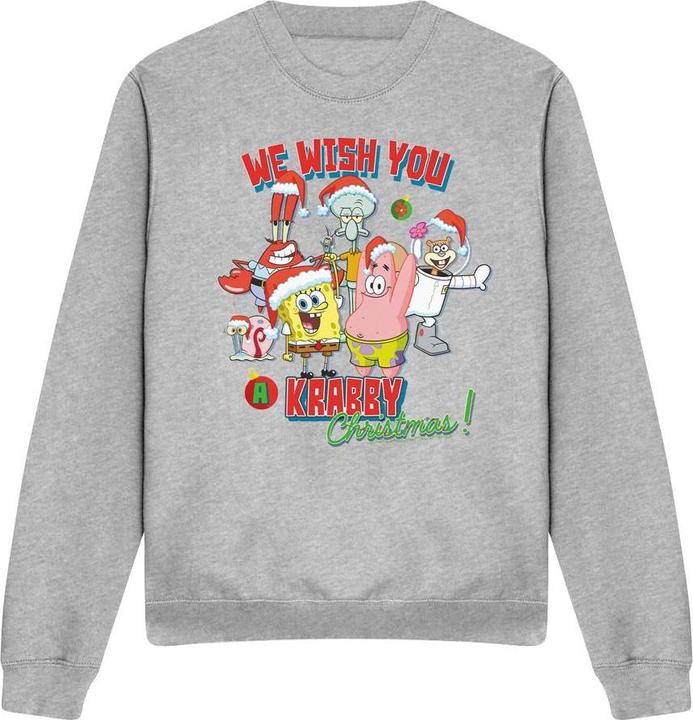 Produktbild Spongebob Squarepants We Wish You A Krabby Christmas! Sweatshirt (L)