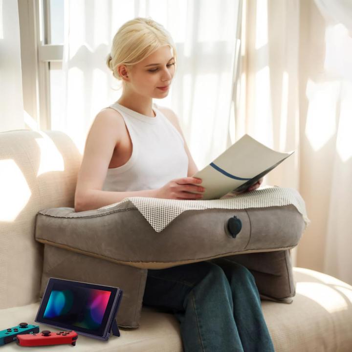 Image du produit Dema Coussin de lecture Accoudoirs Coussin gonflable pour ordinateur portable Gris