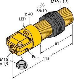 Actual product image Turck TURC BC10-P30SR-VP4X2/3GD Capacitive Sensor ATEX Declaration of Conformity 3146M