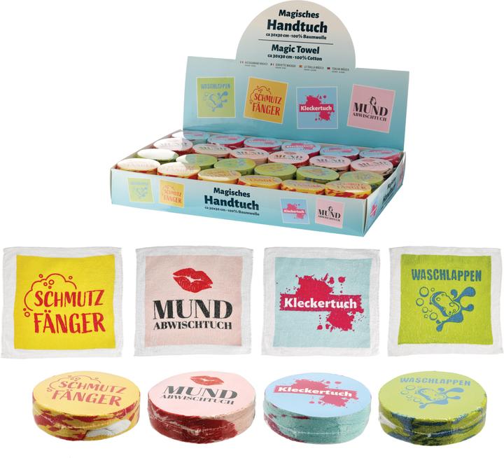 Image du produit Roost Magisches Handtuch 10032595 4 ass. 30x30x1cm (30 x 30 x 1 cm)