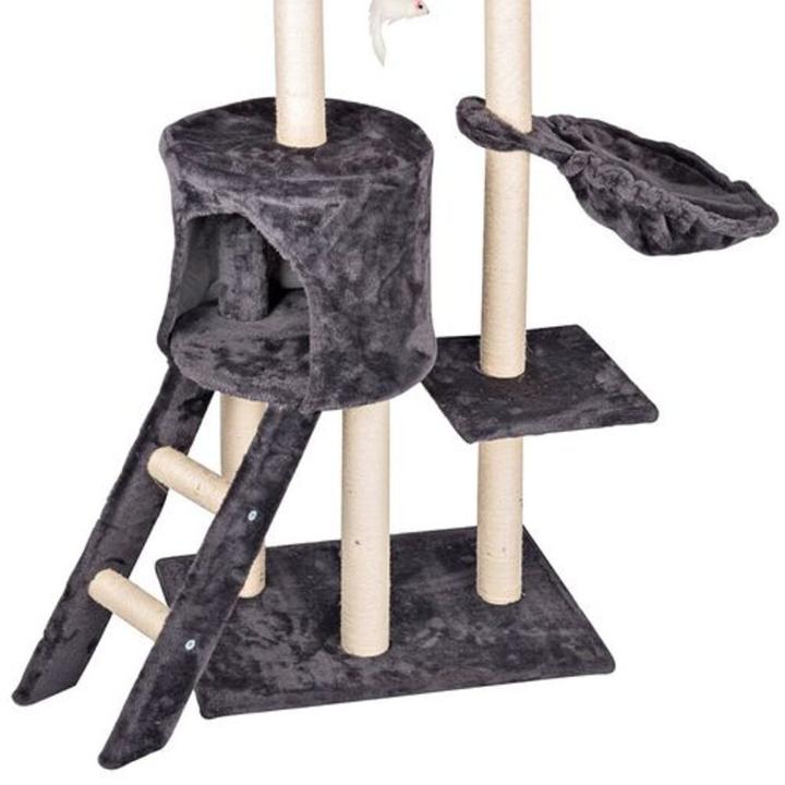 Actual product image Pet Toys Cat tree with viewing platform (140 cm, Charcoal)