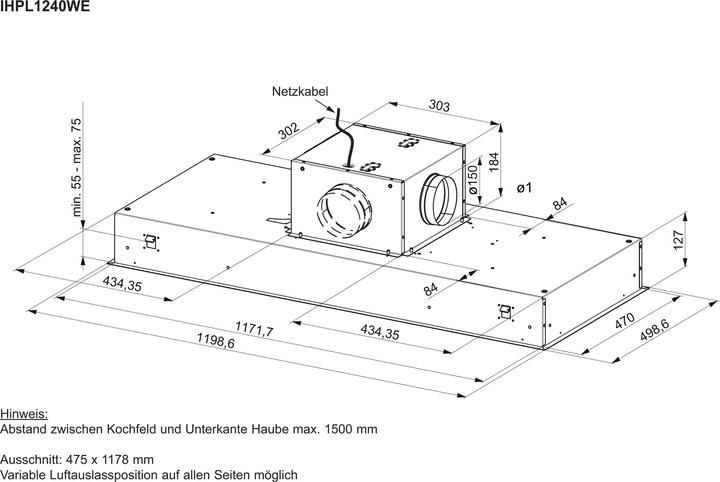 Immagine prodotto Electrolux Ihpl1240we (Ventilatori a soffitto)