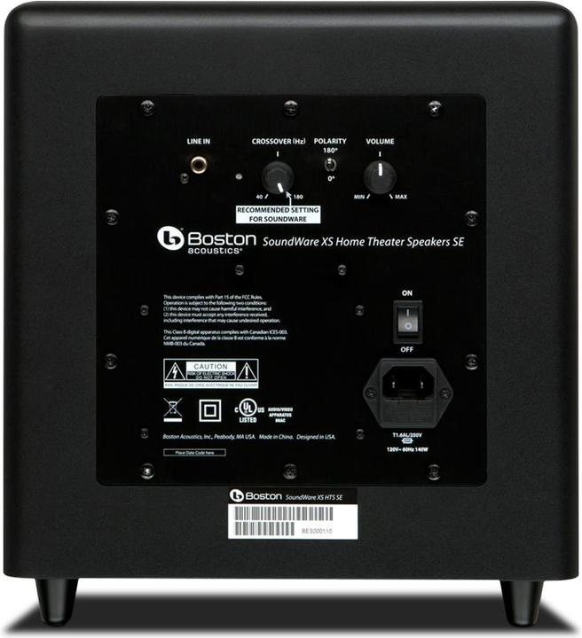 Image du produit Boston Acoustics Système d'enceintes surround SoundWare XS 5.1