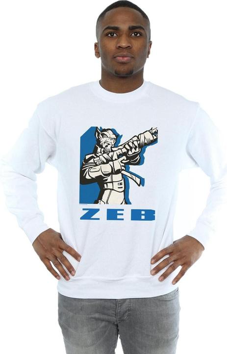 Actual product image Star Wars Mens Rebels Zeb Sweatshirt (L)