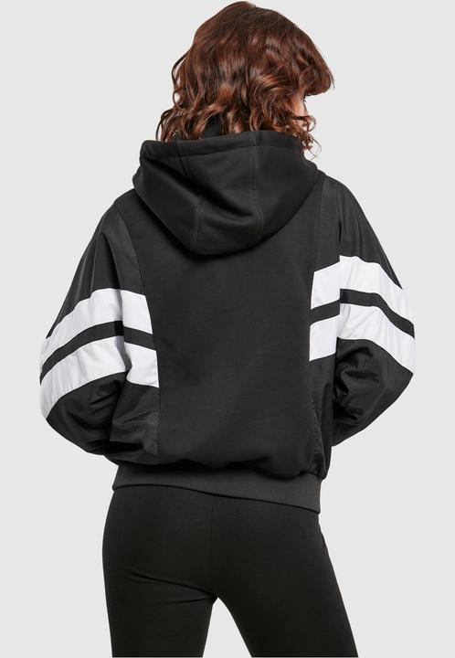 Produktbild Urban Classics Ladies Mix Crinkle Nylon Sweat Hoody (XS)