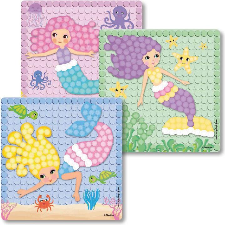 Produktbild PlayMais Mosaikkarten Dekorieren Traum Meerjungfrau