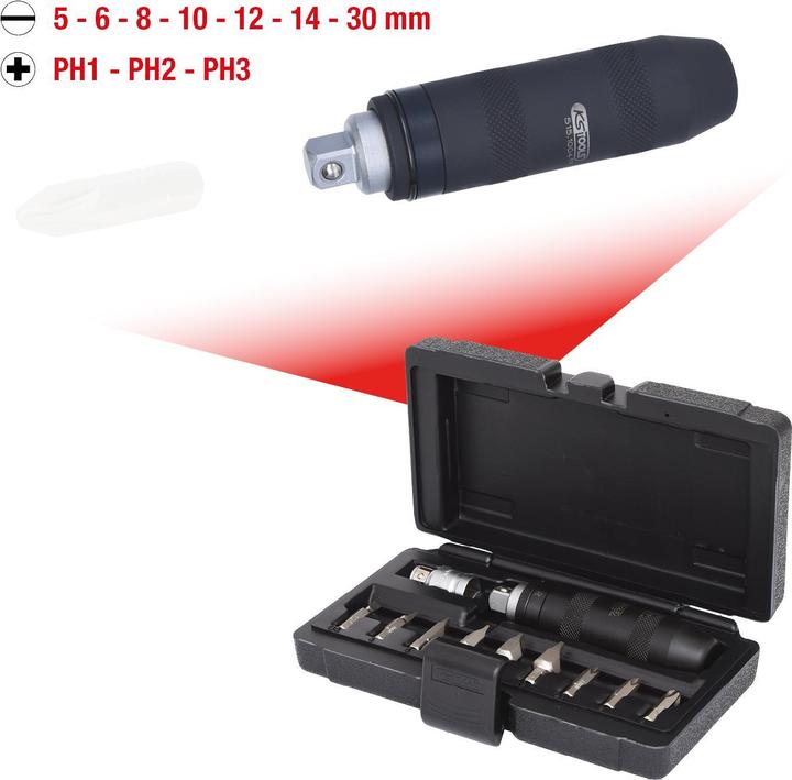 Produktbild KS Tools 1/2 Hand-Schlagschraubendreher-Satz. 11-tlg. 515.