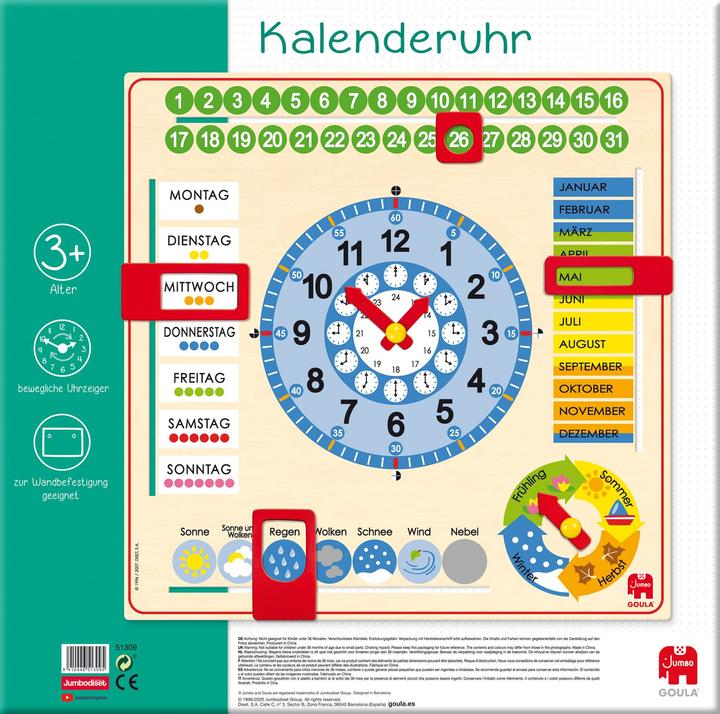 Immagine prodotto Goula Orologio calendario (Tedesco)