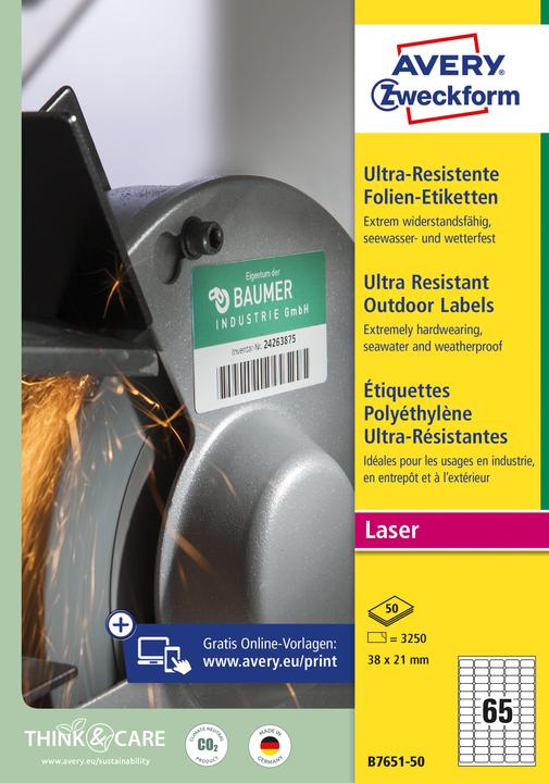 Actual product image Avery Ultra-Resistant Film Labels