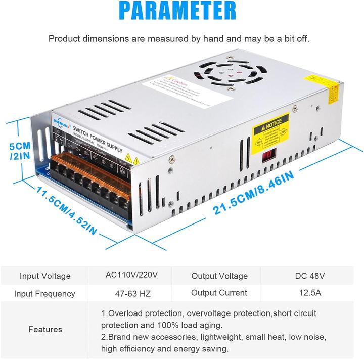 Energy Label CNC Spindelmotor Kit 600W ER16