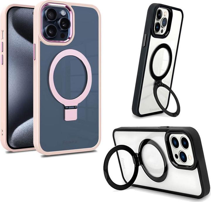 Immagine prodotto Fongex iPhone 15 Pro - Custodia Fonex Kickstand con magnete rosa (Apple iPhone 15 Pro)