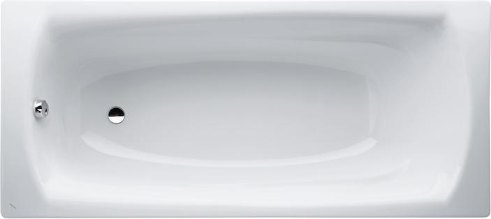 Produktbild Laufen PALLADIUM Badewanne 170x75x43cm, Stahl emailliert 3,5mm, weiss (135 l, 170 cm, 75 cm)