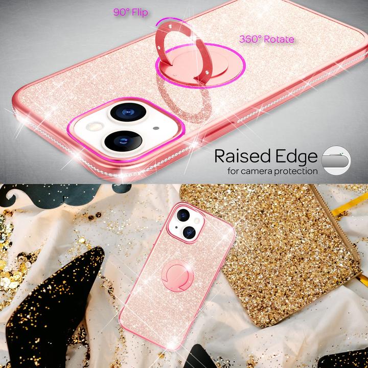 Immagine prodotto Nalia Anello Glitter Silicone Cover (Apple iPhone 13)