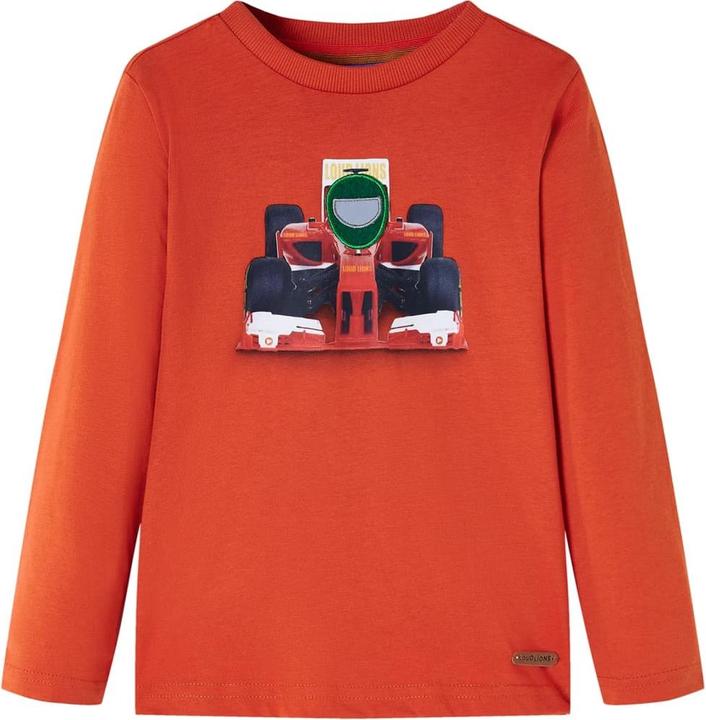 Produktbild VidaXL Kinder-Langarmshirt Orange 128,Material: 100 (128)