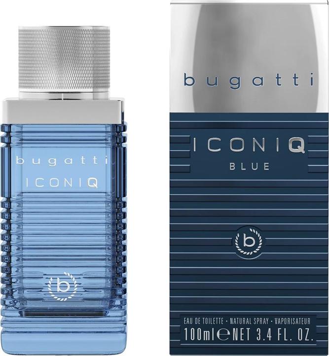 Bugatti Iconiq Blue Profumo per Uomo 100ml - Ambra acquatica aromatica (Eau de toilette, 100 ml)