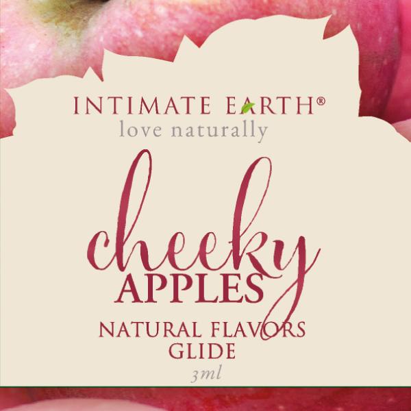 Actual product image Intimate Earth Natural Flavors Glide Cheeky Apples Foil 3 ml (3 ml)
