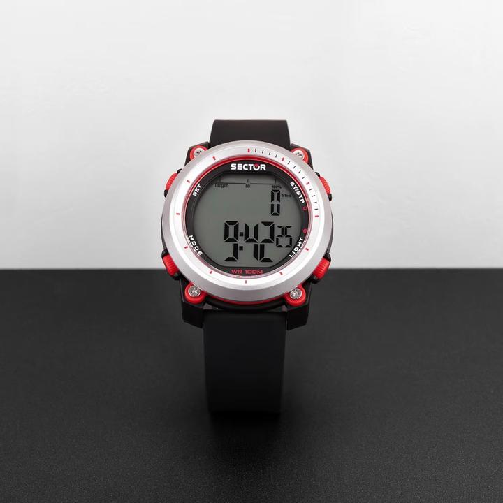 Produktbild Sector R3251546002 EX-38 Herren Digitaluhr 45mm 10ATM (Digitaluhr, 45 mm)