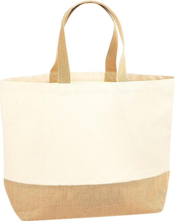 Actual product image Westford Mill Canvas carrier bag with jute bottom Xl (29 l)