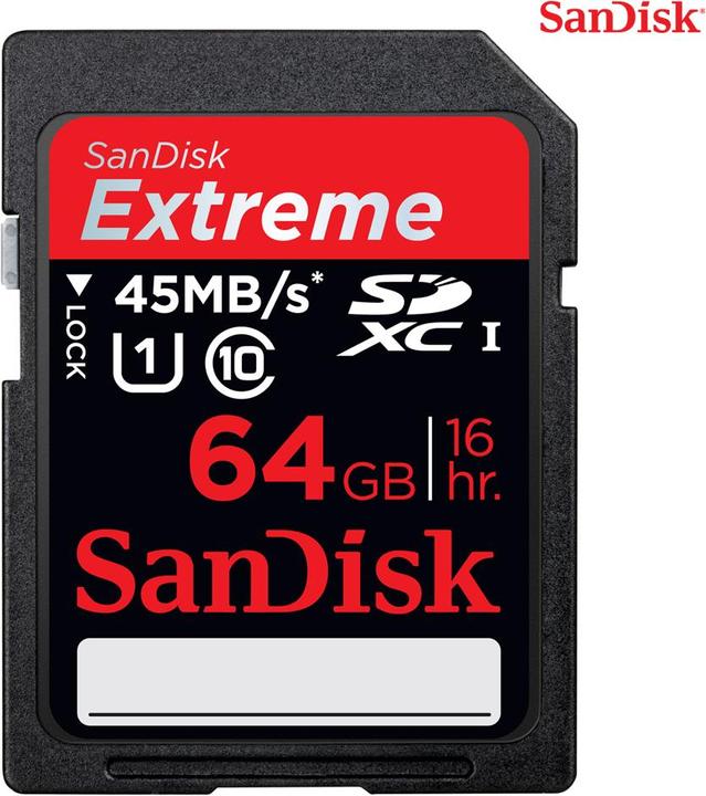 Produktbild SanDisk Extreme SDXC (64 GB, SDXC)
