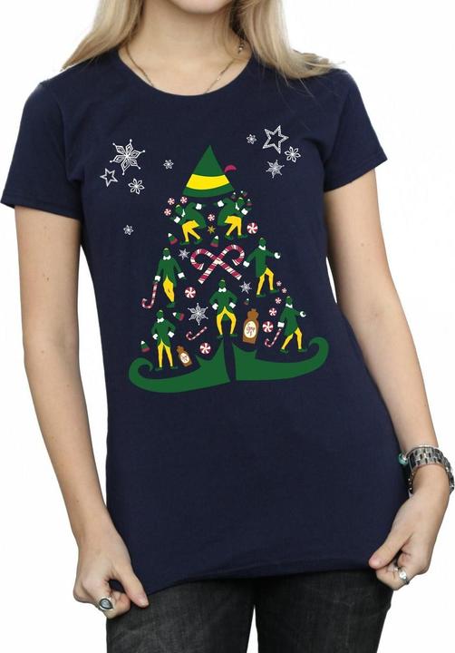 Immagine prodotto Elf Christmas Tree Maglietta Donna (XL)