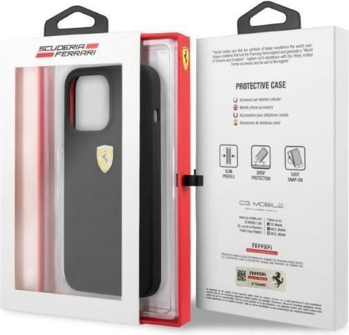 Actual product image Ferrari FESSIHMP13XBK iPhone 13 Pro Max 6.7" czarny/black hardcase Silicone MagSafe (Apple iPhone 13 Pro Max)