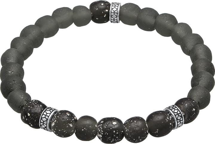 Produktbild Kuzzoi Armband Recycelte Glas Perlen Beads Olive 925 Silber (23 cm, Glas, 925er Sterling Silber, Plastik, No stone)
