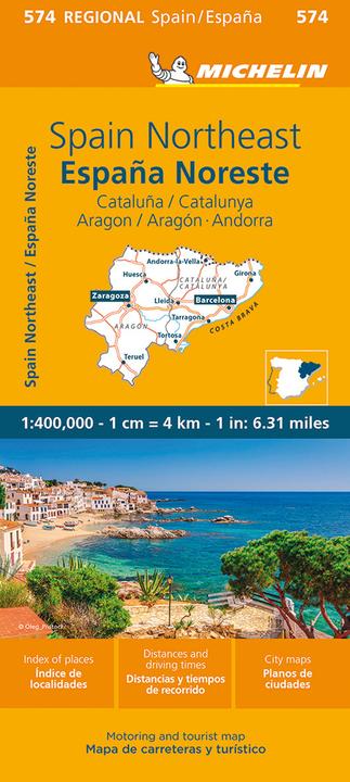 Immagine prodotto Mappa Michelin Catalogna, Aragona, Andorra