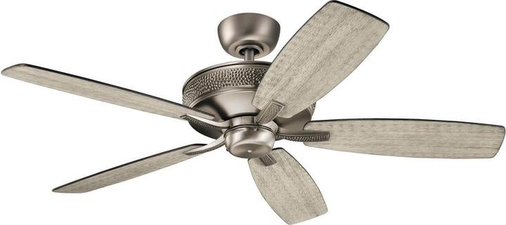 Actual product image Elstead Lighting Monarch II silent ceiling fan Ø132cm wood + remote control